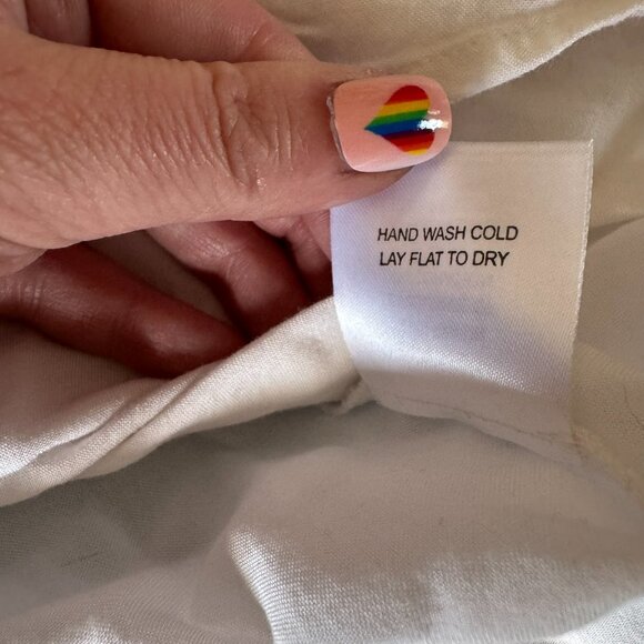 Modcloth white top w/ embroidered fox at the pocket, women's size large - Picture 6 of 8